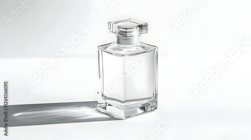 Wallpaper Mural Transparent Hand Sanitizer Bottle on White Background Representing Hygiene Awareness Torontodigital.ca