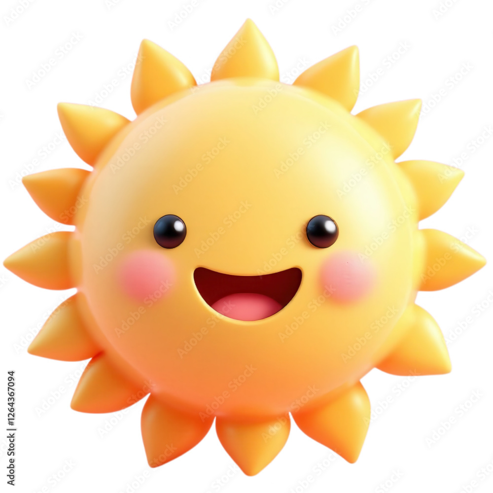 A cheerful and stylized sun illustration featuring playful petal-like rays, perfect for evoking warmth and happiness in summer-themed designs. A cheerful and stylized sun illustration featuring playful petal-like rays, perfect for evoking warmth and happiness in summer-themed designs.