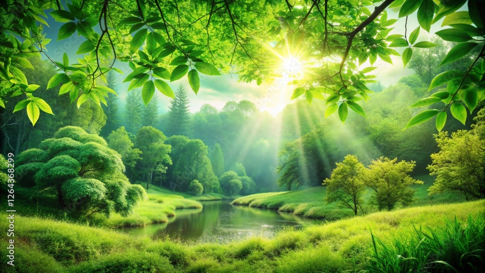 Fototapeta premium Green Natural Background