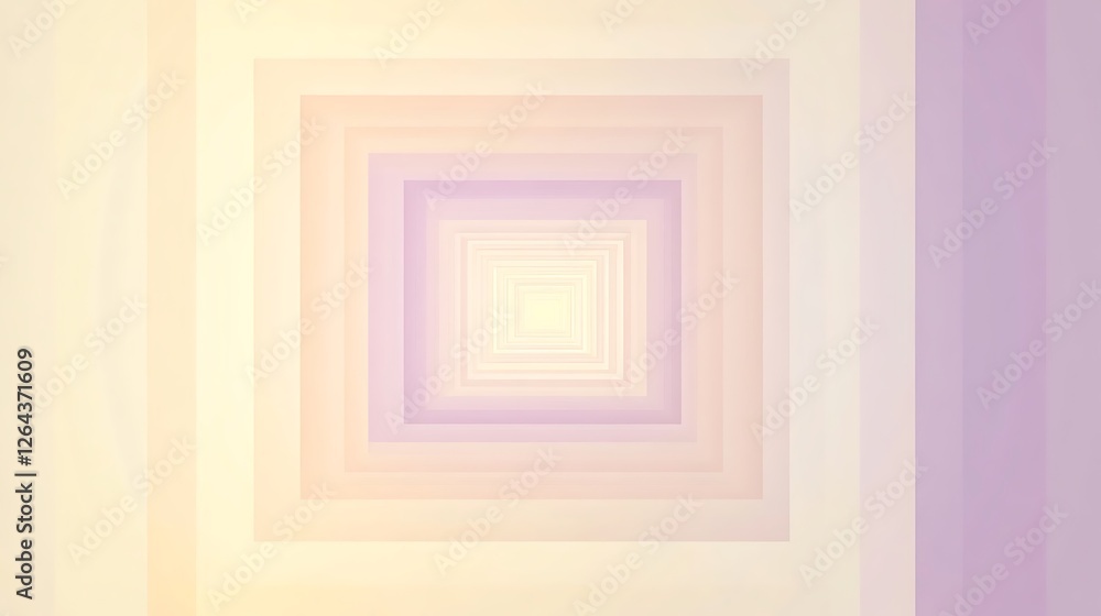 Abstract Pastel Square Receding Tunnel Design Abstract Pastel Square Receding Tunnel Design