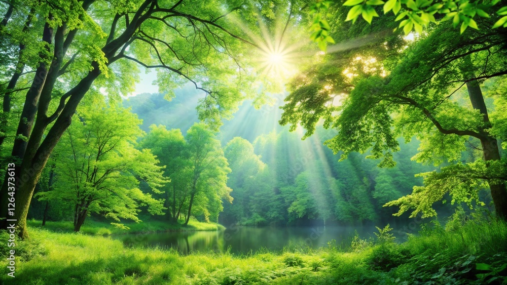 Obraz premium Green Natural Background