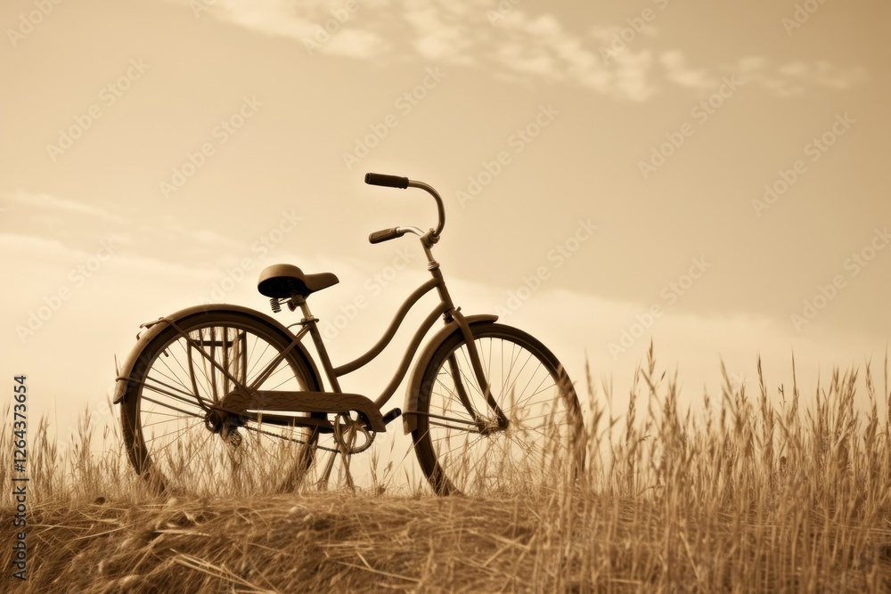 Naklejka premium A fun biking outdoors bicycle vehicle.