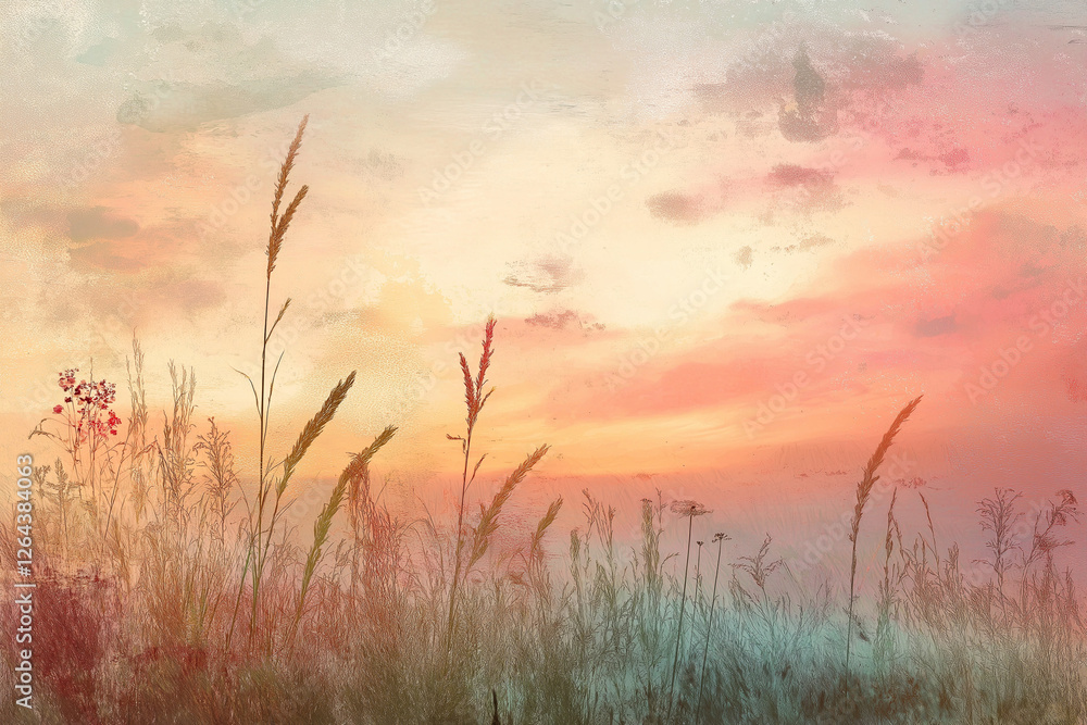 A nature-themed background featuring a serene sky, gentle clouds with soft pastel colors, and a textured, artistic touch. perfect for seasonal designs or nature-themed projects A nature-themed background featuring a serene sky, gentle clouds with soft pastel colors, and a textured, artistic touch. perfect for seasonal designs or nature-themed projects