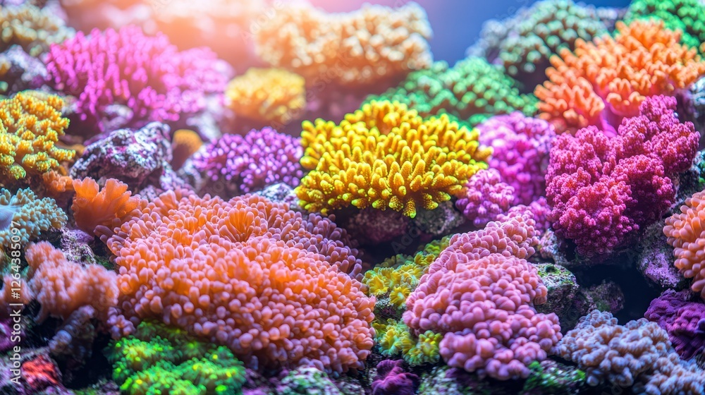 Vibrant Underwater Coral Reef Ecosystem Vibrant Underwater Coral Reef Ecosystem