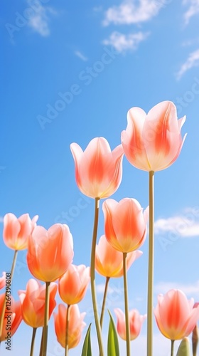 Tulips flower landscapes flowers spring outdoors.