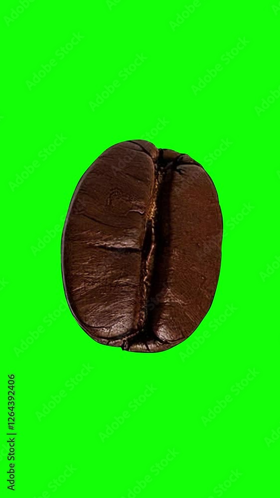 Coffee beans, green screen