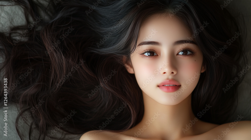Fototapeta premium 美しさ, 顔, モデル, 笑う, ファッション, 人々, 髪の毛, 笑みを浮かべている, 人, ブルネット, シティ, アウトドア, 通り, ライフスタイル, 淑女, 1, 頭, ハピネス, 化粧,女, 美しさ, 髪の毛, モデル, ファッション, 顔, うっとりさせる魅力, 化粧, 人, ドレス, ブルネット, 肌, 唇, 化粧, 淑女, 目, 暗い, 黒, ふしだらな, スタジオ, 好色