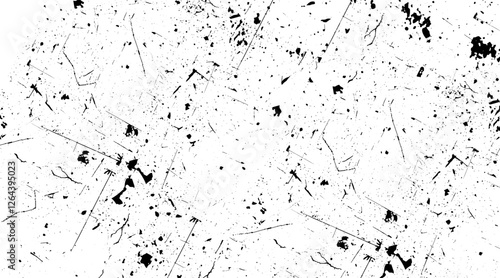 White and black paint overly distressed grunge crack and scratch dirty wall texture. old paper background. 