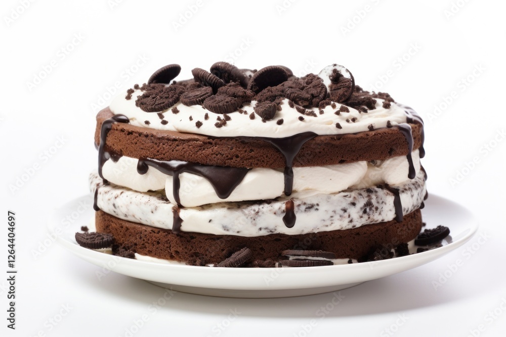 Cream cake dessert plate. Cream cake dessert plate.