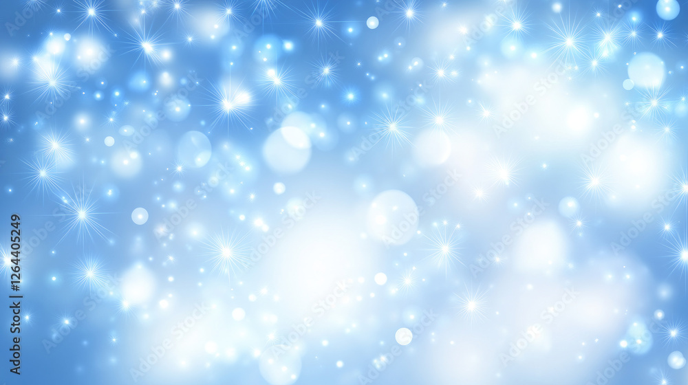 A dreamy festive background featuring a starry sky with blue light bokeh, creating a magical atmosphere for the holiday season. The soft glow and twinkling stars evoke feelings of celebration and joy A dreamy festive background featuring a starry sky with blue light bokeh, creating a magical atmosphere for the holiday season. The soft glow and twinkling stars evoke feelings of celebration and joy