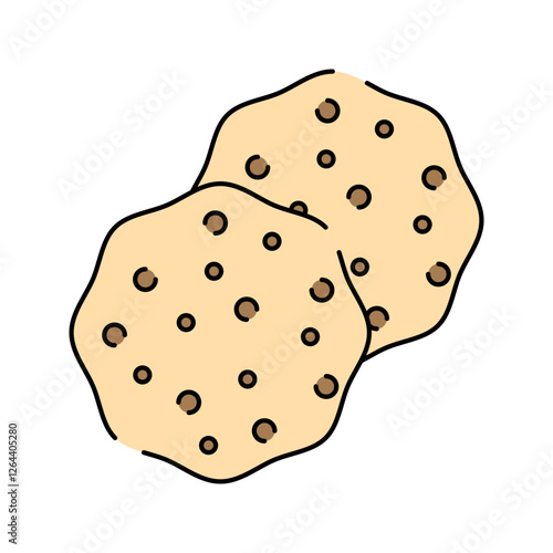Chapati Flatbread. A common unleavened bread made from wheat, served with various Pakistani dishes.