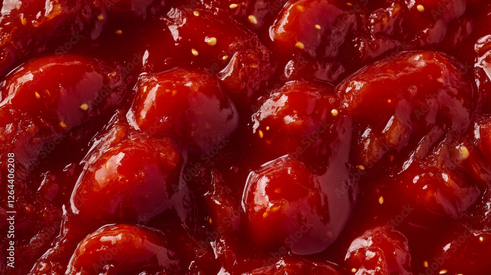 Red tomato sauce, ketchup stains and smears. Texture of strawberry jam, syrup, barbecue sauce or catsup drops, smudges and drips isolated on transparent background, vector realistic set Red tomato sauce, ketchup stains and smears. Texture of strawberry jam, syrup, barbecue sauce or catsup drops, smudges and drips isolated on transparent background, vector realistic set