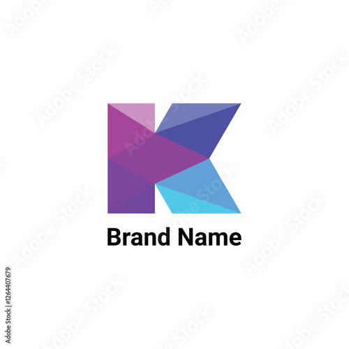 Free Download initial k letter logo design template - GFXLoad