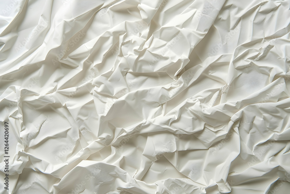 Crumpled white paper texture creating a soft, abstract background ideal for design projects (1) Crumpled white paper texture creating a soft, abstract background ideal for design projects (1)