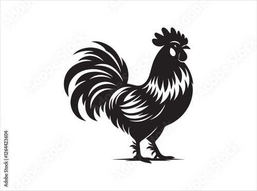 "Hen Silhouette Vector Collection Simple Chicken Outline for Farm and Rustic Designs"