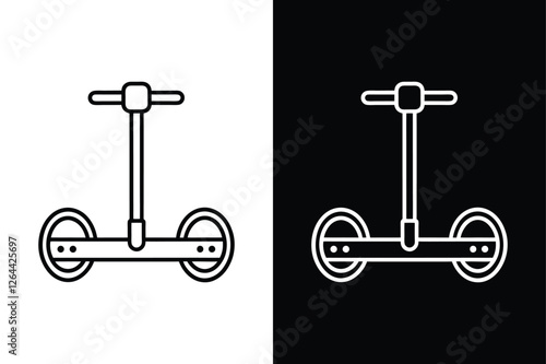 Line Art Segway Icon Clean & Modern Look