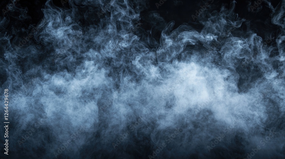 Fototapeta premium Ethereal wisps of smoke on a dark background