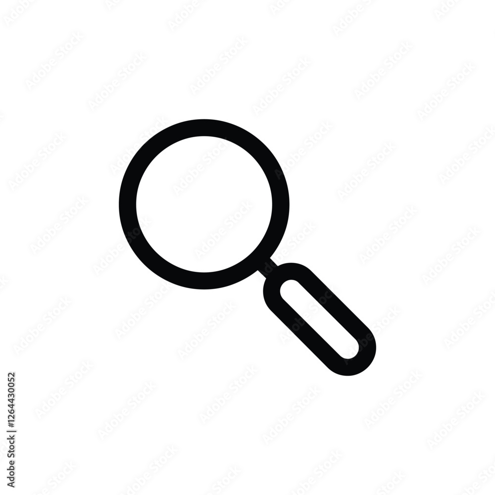 Search icon vector. Magnifier loupe sign. Search icon vector. Magnifier loupe sign.