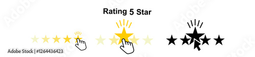 Star vector isolated icon. Stars vector icons. Stars collection. Golden Stars isolated on white background. Vector Star