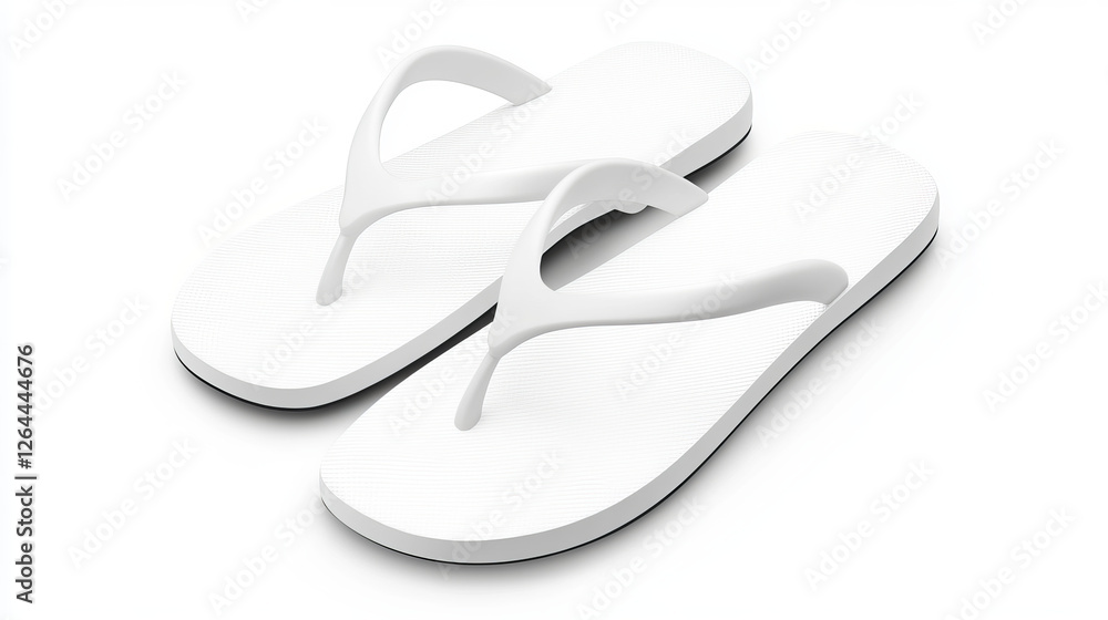 White slippers top and side view. Flip flops for home, spa salon or hotel isolated on transparent background. Bathroom or beach rubber shoes mockup, blank footwear, Realistic 3d vector illustration White slippers top and side view. Flip flops for home, spa salon or hotel isolated on transparent background. Bathroom or beach rubber shoes mockup, blank footwear, Realistic 3d vector illustration