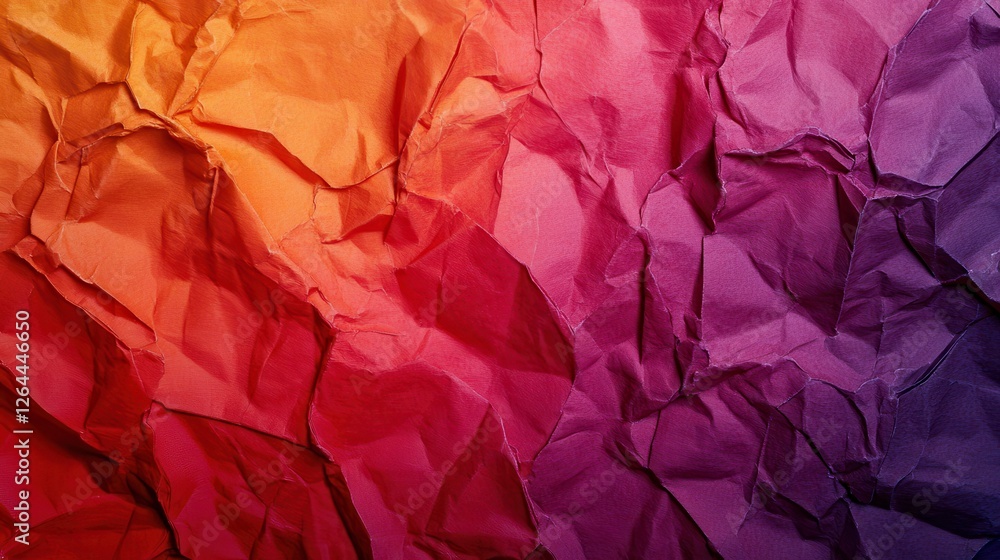 Colorful Crumpled Paper Texture Background Design Colorful Crumpled Paper Texture Background Design