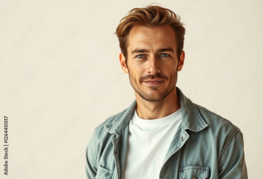 Obraz premium Retro style portrait of a man in natural light