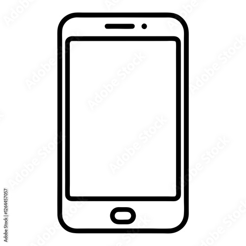 A simple smartphone icon with a clean design