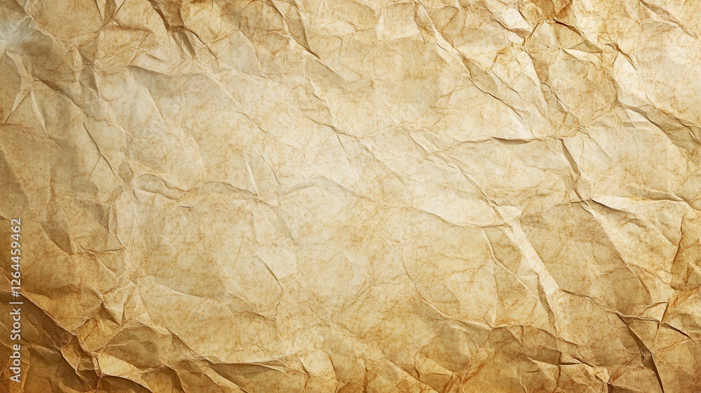Fototapeta premium Crumpled Beige Paper Texture Background (43)