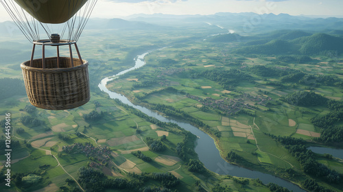Hot Air Balloon Ride over S...