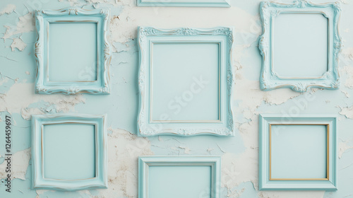 Pastel Blue Picture Frames ...