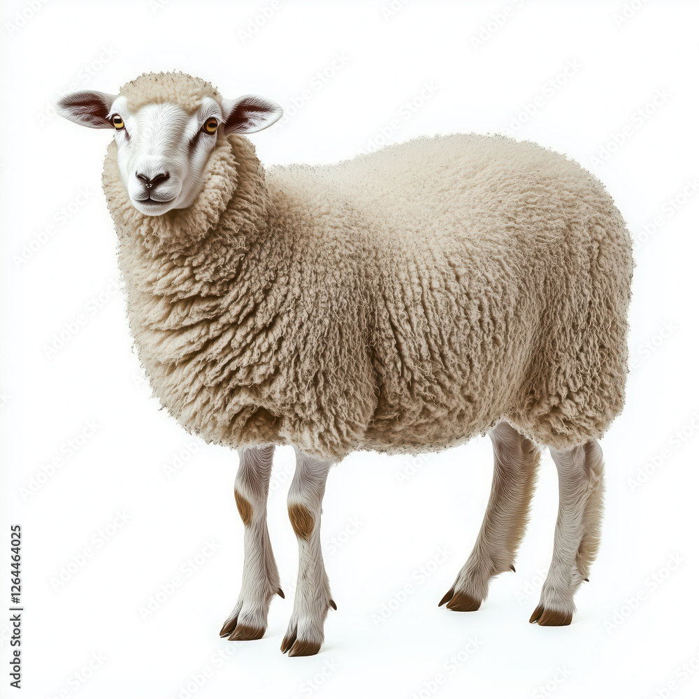 Sheep isolated on white background. Sheep isolated on white background.