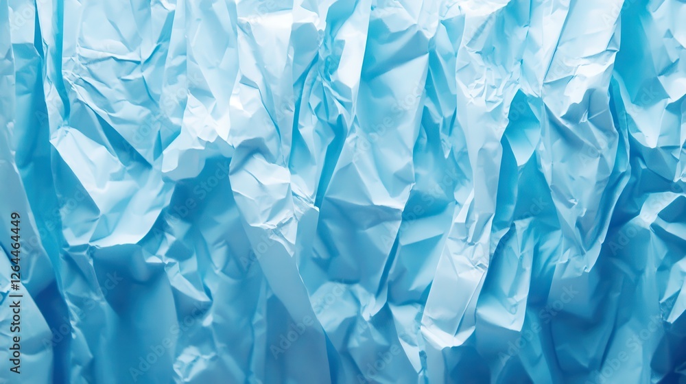 Obraz premium Crumpled Blue Paper Texture Background (5)