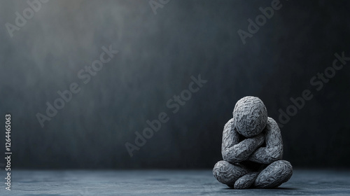 Stone Figure in Contemplati...
