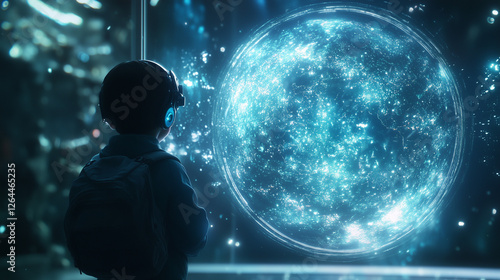 Child Exploring Holographic...