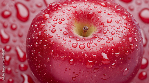 Red Apple Dew Drops: A vibr...