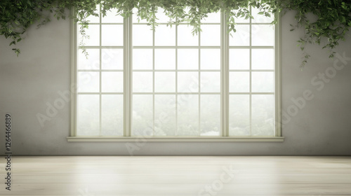 Minimalist Greenery Window:...
