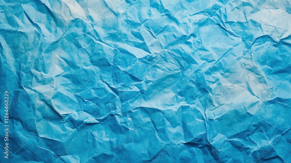 Obraz premium Crumpled blue paper texture background (33)