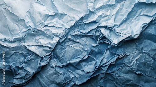 Wallpaper Mural Crumpled Blue Paper Texture Background Design Torontodigital.ca