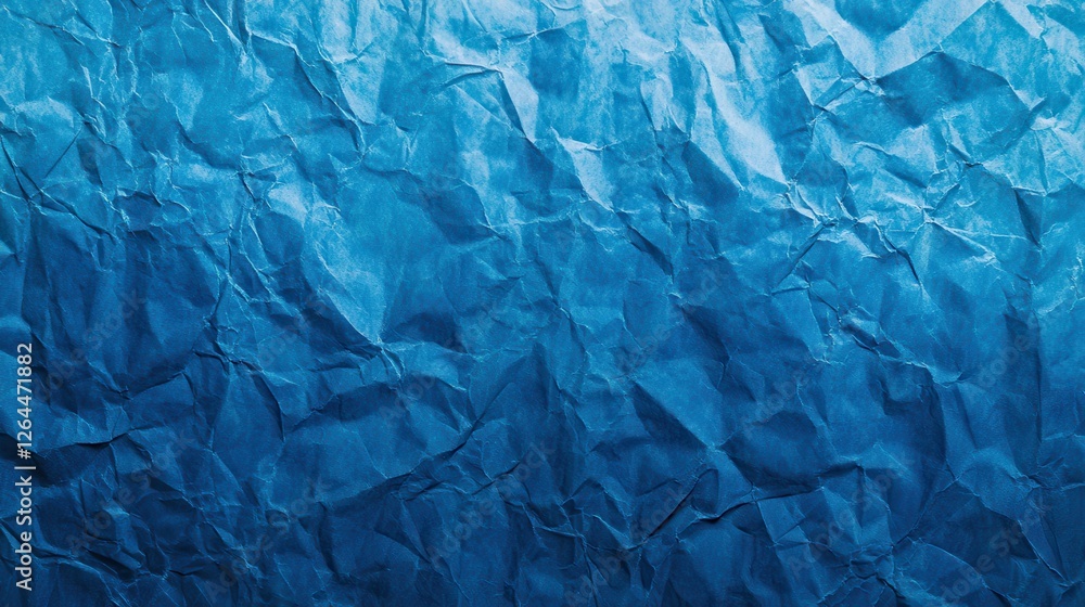 Obraz premium Crumpled blue paper texture background design (9)