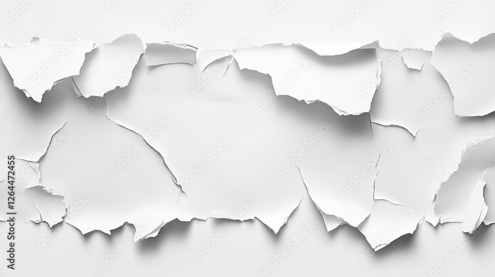 Realistic set of ripped white paper sheets png isolated on transparent background. Vector illustration of torn blank pages with uneven texture edges. Damaged letter, document mockup, newspaper cutout Realistic set of ripped white paper sheets png isolated on transparent background. Vector illustration of torn blank pages with uneven texture edges. Damaged letter, document mockup, newspaper cutout