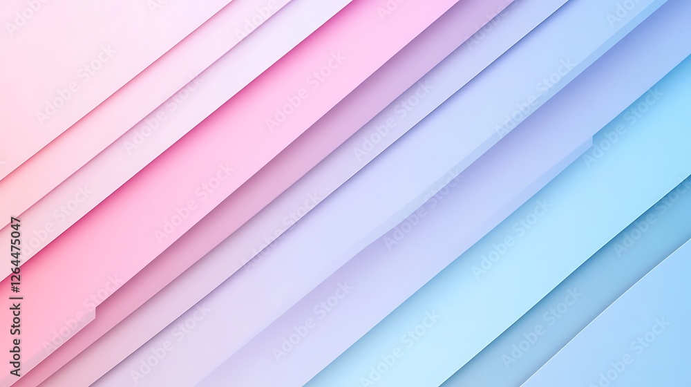 Fototapeta premium Abstract Diagonal Pastel Color Gradient Stripes