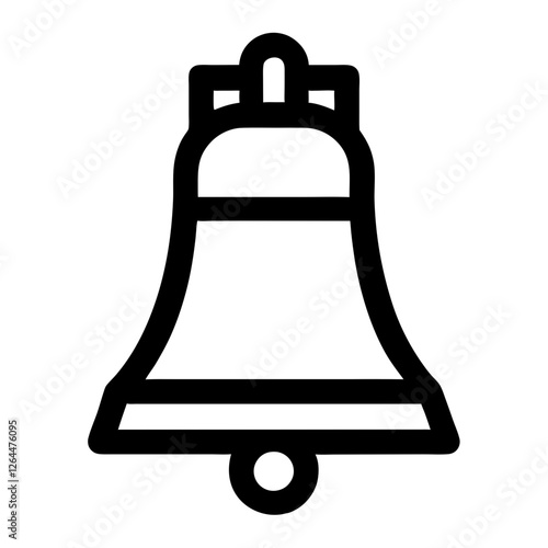 vector illustration of liberty bell icon for 4th july