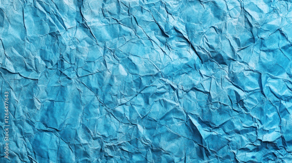 Obraz premium Crumpled blue paper texture background design (39)