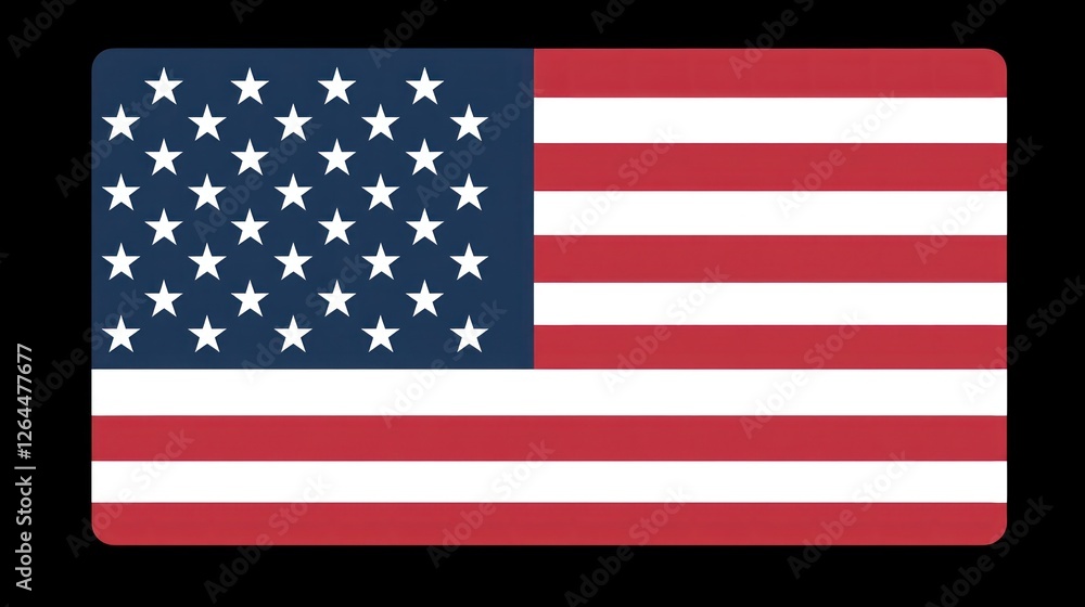 Fototapeta premium American Flag: A Symbol of Freedom and Patriotism