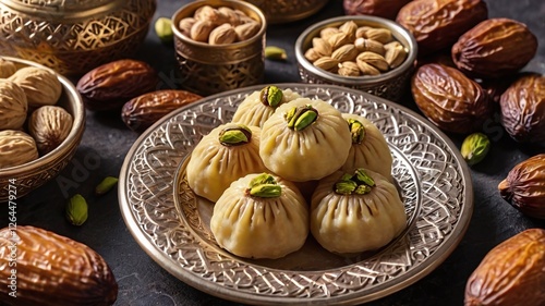 Wallpaper Mural  Arabic cuisine.  Maamoul with dates, pistachio   or walnuts . Traditional middle eastern sweets  for celebration  Eid Al- Fitr after Ramadan                             Torontodigital.ca