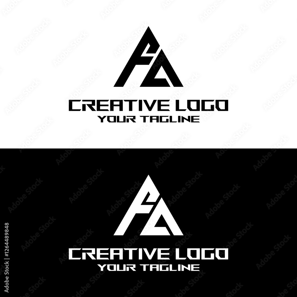 creative letter logo fa design vector creative letter logo fa design vector