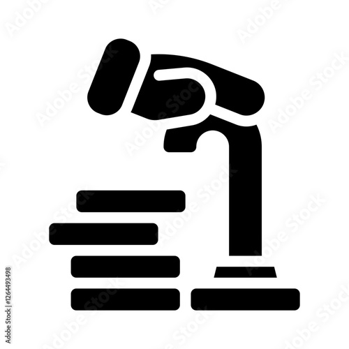 retirement savings glyph icon