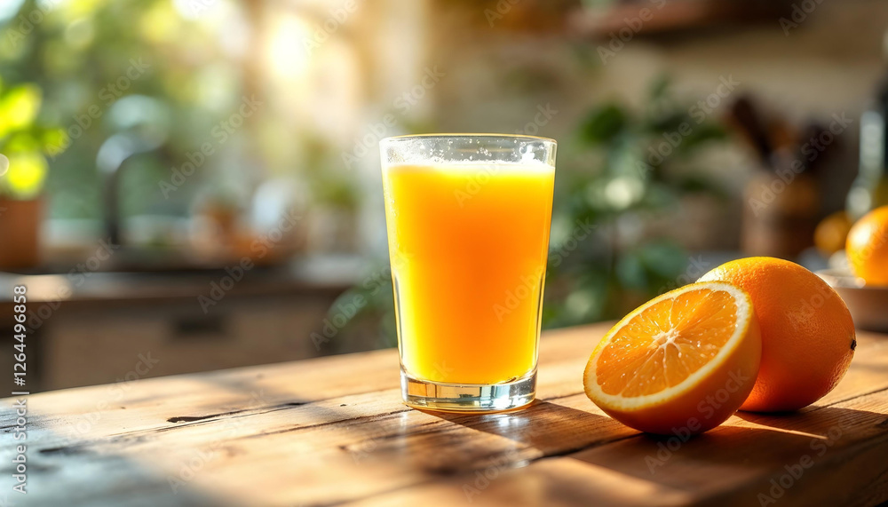 a glass of orange juice on a wooden table a glass of orange juice on a wooden table