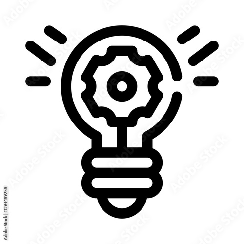 innovation mindset line icon