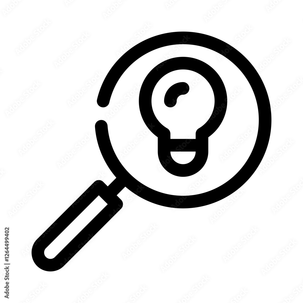 innovation mindset line icon